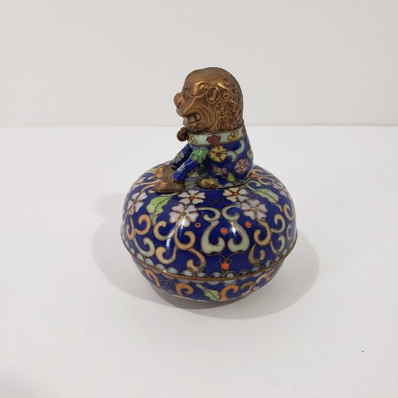 Chinese Vintage Cloisonne Music Trinket Box 1992 Ardleigh-Elliott # 73362 - Picture 1 of 7